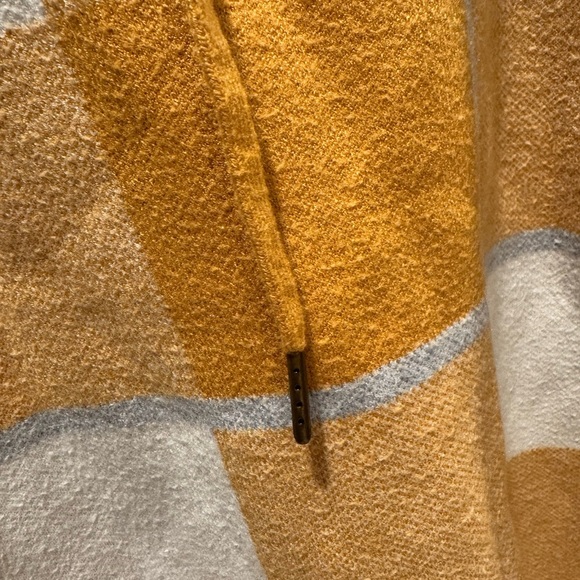 Checkered Mustard and Gray Hoodie - Picture 3 of 5